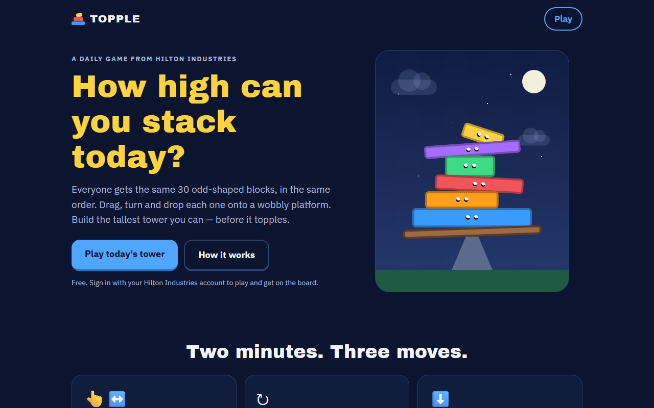 Screenshot of Topple